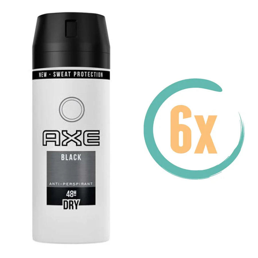Axe Black Dry Deospray 150ml - 6 Stuks