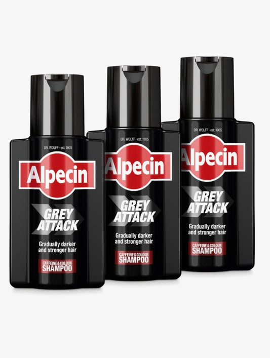 3 x Alpecin Grey Attack Shampoo 200 ML