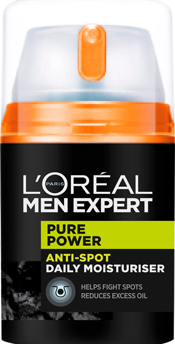 6 x L'Oréal Men Expert Pure Power Anti-Spot Moisturiser for Oily Skin 50 ml