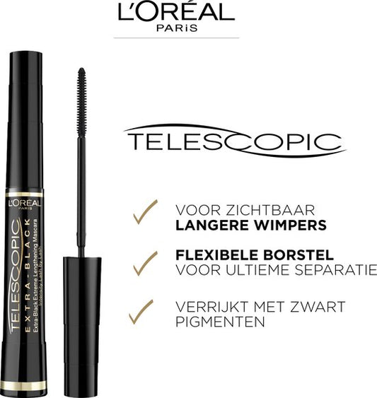 L’Oréal Paris Telescopic Mascara - Lengte Mascara en Extra Zwart