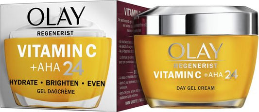 Olay Vitamine C + AHA24 Gel - Dagcrème - Voor Een Stralende En Gelijkmatige Teint - 50ml