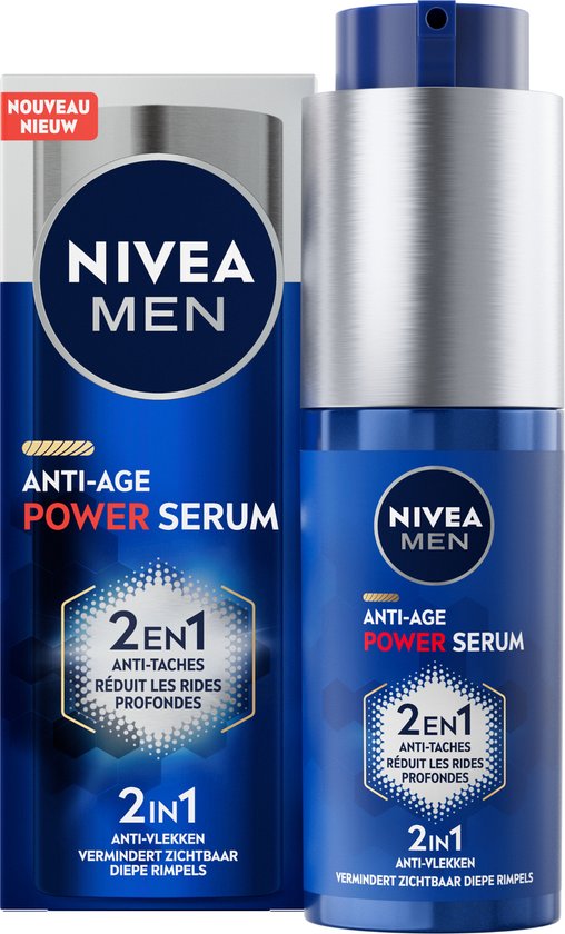 3 x NIVEA MEN Anti-Age 2in1 Power Serum Gezicht - Creme - 30 ml