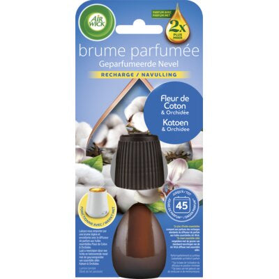 3 x Air Wick Essential Mist Automatische Luchtverfrisser Navulling Katoen & Orchidee 20 ml