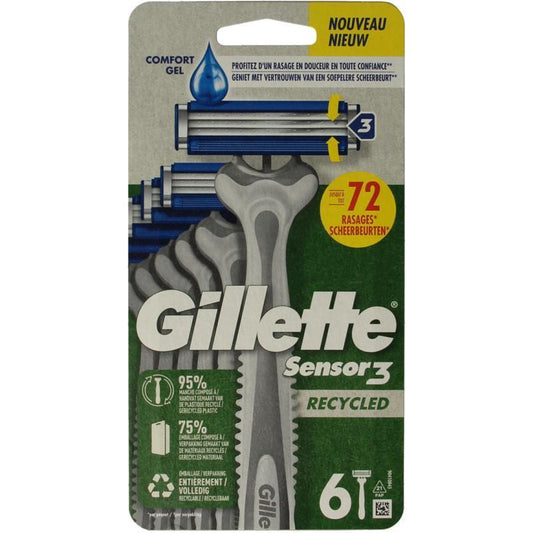 Gillette Sensor3 Wegwerpmesjes 6st