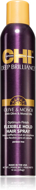 CHI - Deep Brilliance Olive & Monoi Flexible Hold Spray - 284gr