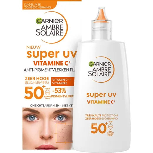 Garnier Ambre Solaire Super UV Vitamine C* Anti-Pigmentvlekken Fluid SPF 50+ - 40ml