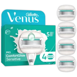 Gillette Venus Pro Comfortglide Sensitive 4-Pack Gladde huid
