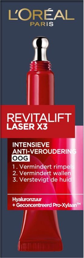 Crème contour des yeux anti-rides Revitalift Laser X3 de L'Oréal Paris - 15 ml 