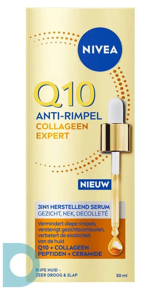 Nivea Q10 Anti-Rimpel Collageen Expert 3-in-1 Herstellend Serum 30ML