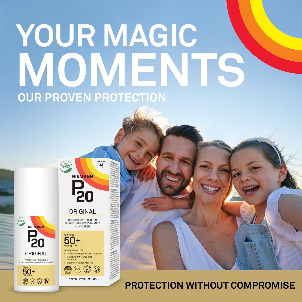 P20 Original SPF 50+ - Zonnebrand Spray - factor 50+ - 175 ml