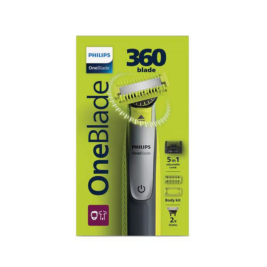Philips OneBlade Face+Body Trimmer, Scheerapparaat en Styler
