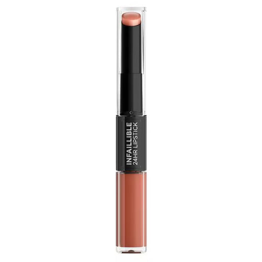 L'Oréal Paris - Infaillible 24H Lipstick - 801 Toujours Toffee - Nude- Langhoudende 2-staps lipstick