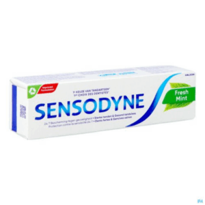 12x Sensodyne Tandpasta Fresh Mint Voordeelverpakking - 12 x 75 ml