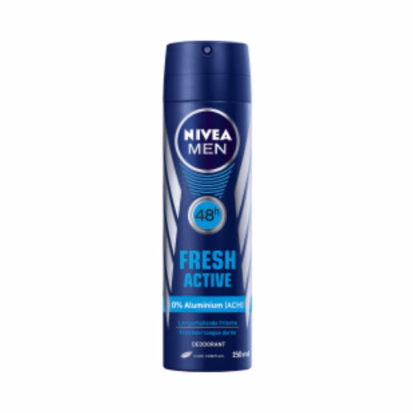 NIVEA Men Fresh Active - 150 ml - Deodorant Spray - 6 st - Voordeelverpakking