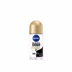Nivea Deo Roll-on – Invisible Black & White Silky Smooth - 6 stuks