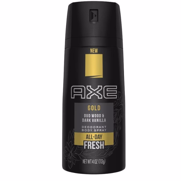 er Pack - AXE Men Deodorant / Bodyspray "Gold - Oud Wood & Dark Vanilla" - 150 ml