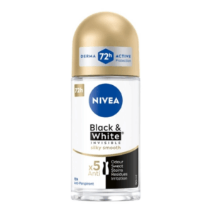 Nivea Deo Roll-on – Invisible Black & White Silky Smooth - 6 stuks