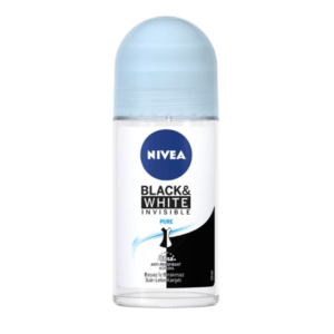 Nivea Deodorant Roller Invisible Black & White Pure - 6 stuks