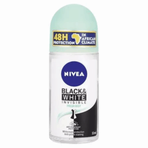 Nivea Deodorant Roller Invisible For Black & White Fresh Mist, 50 ml-6 stuks