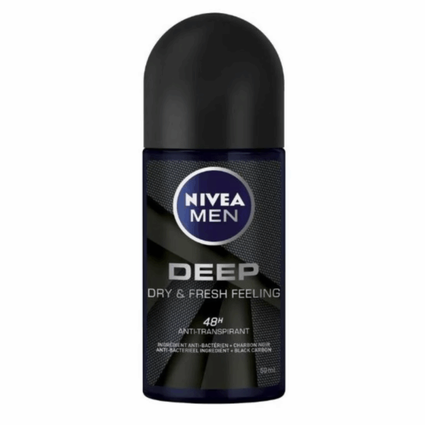 Nivea Men Deodorant Roller Deep 50 ml - 6 stuks