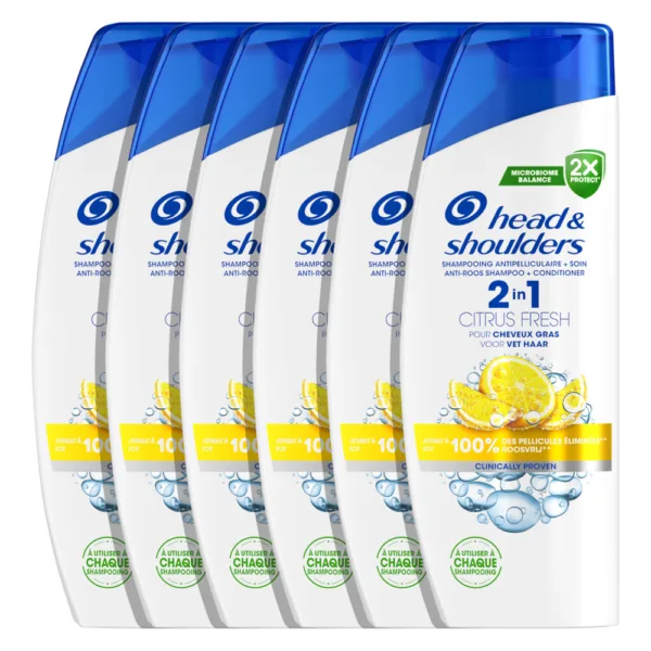 Head & Shoulders Shampoo Citrus Fresh 400 ml - 6 stuks