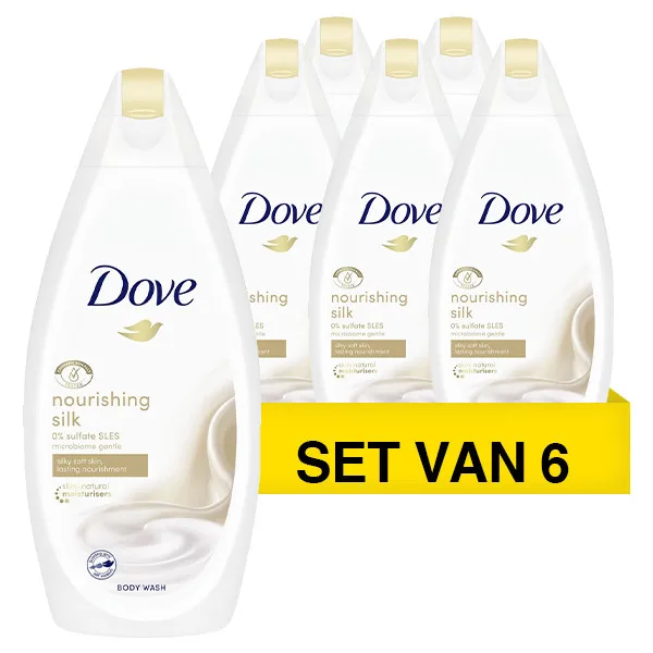 Dove Nourishing Silk Douchegel 450 ML - 6 stuks