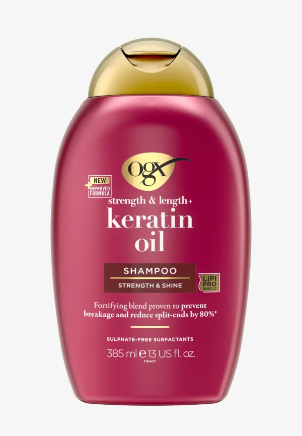 OGX ANTI BREAKAGE KERATIN OIL SHAMPOO-385ML-3 Stuks