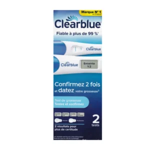 Clearblue Test de grossesse confirmé 2 fois et daté - 2 tests