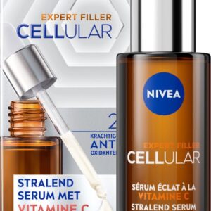 NIVEA Cellular Vitamine C Serum Gezicht - Gezichtsserum voor Stralende Huid - Skincare Met Vitamin C en E - 30ml